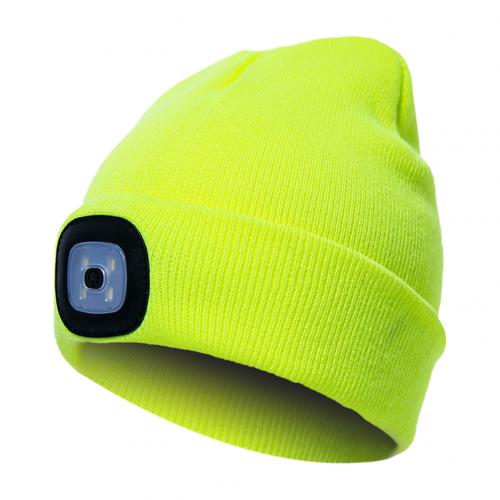 Sombrero de punto con LED -LED Knit Hat Button Cell Type Knitted Hat With Light Glowing