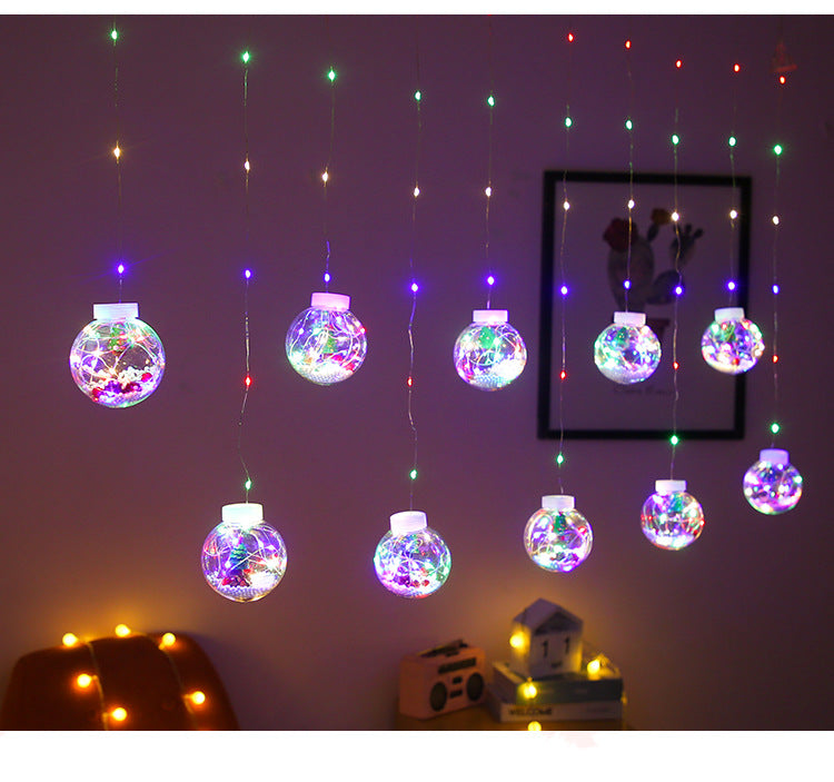 Decoración navideña Cortina Luces de cadena LED Cuento de hadas-Christmas Decoration Curtain LED String Lights Fairy Tale