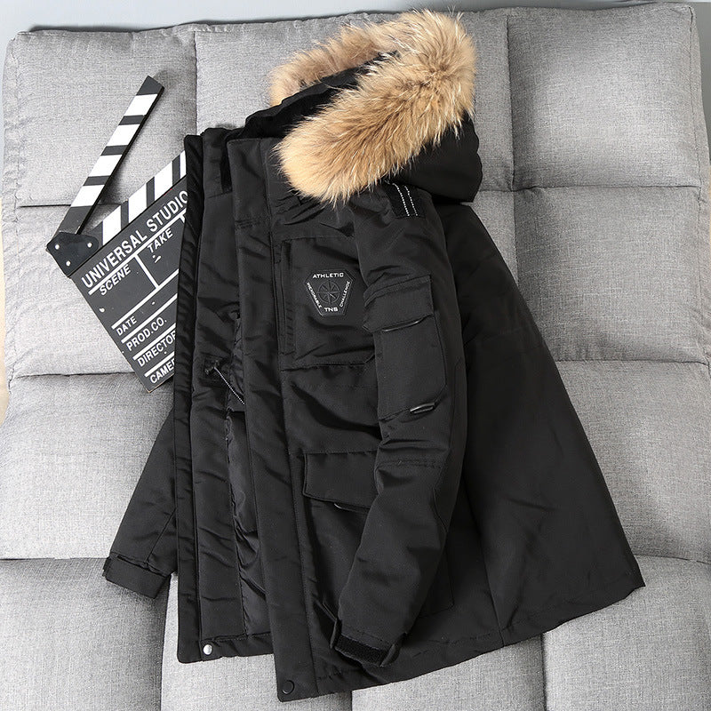 Abrigo grueso personalizado de longitud media para exterior-Outdoor mid-length  custom thick coat