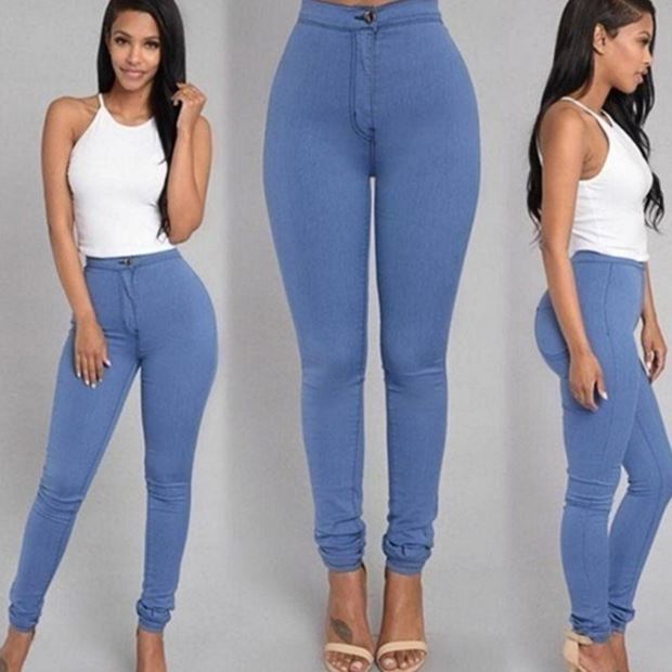 Jeans elásticos  para mujer - Elastic jeans women leggings ladies