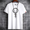 Cargar imagen en el visor de la galería, Camiseta de hombre de algodón con cuello redondo y estampado-Men&#39;s Cotton Round Neck Print T-shirt