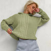 Cargar imagen en el visor de la galería, Jersey de punto de manga larga con capucha para mujer-Women&#39;s  Hooded Long-sleeved Knitted Sweater