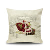 Funda de almohada navideña de lino-Christmas linen pillowcase