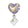 Cargar imagen en el visor de la galería, Handle Letter Beaded Valentine&#39;s Day 925 Sterling Silver Zirconium Necklace Bracelet Diy Accessories Beads