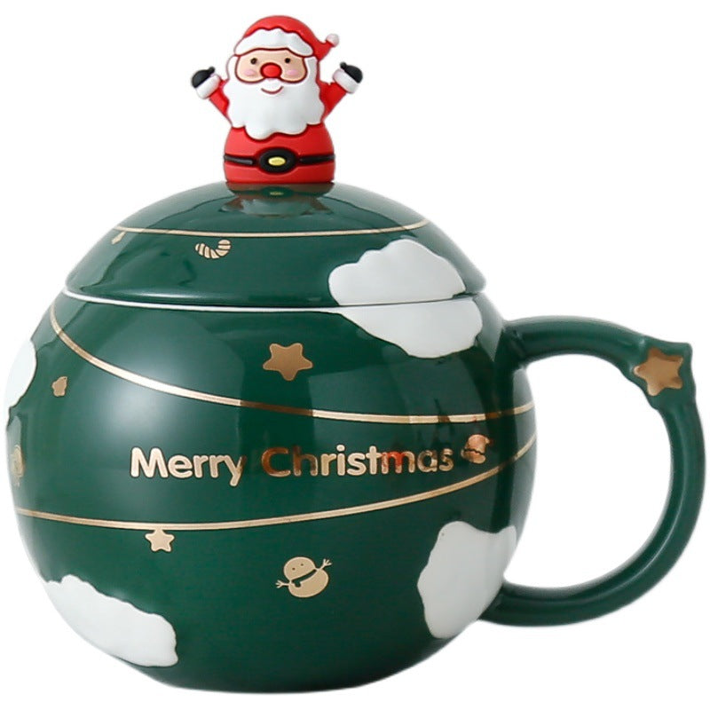 Taza de Ceramica -Christmas Gift  Ceramic Cup With Cover