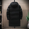 Pure Color Long Padded Jacket For Thickening And Warmth