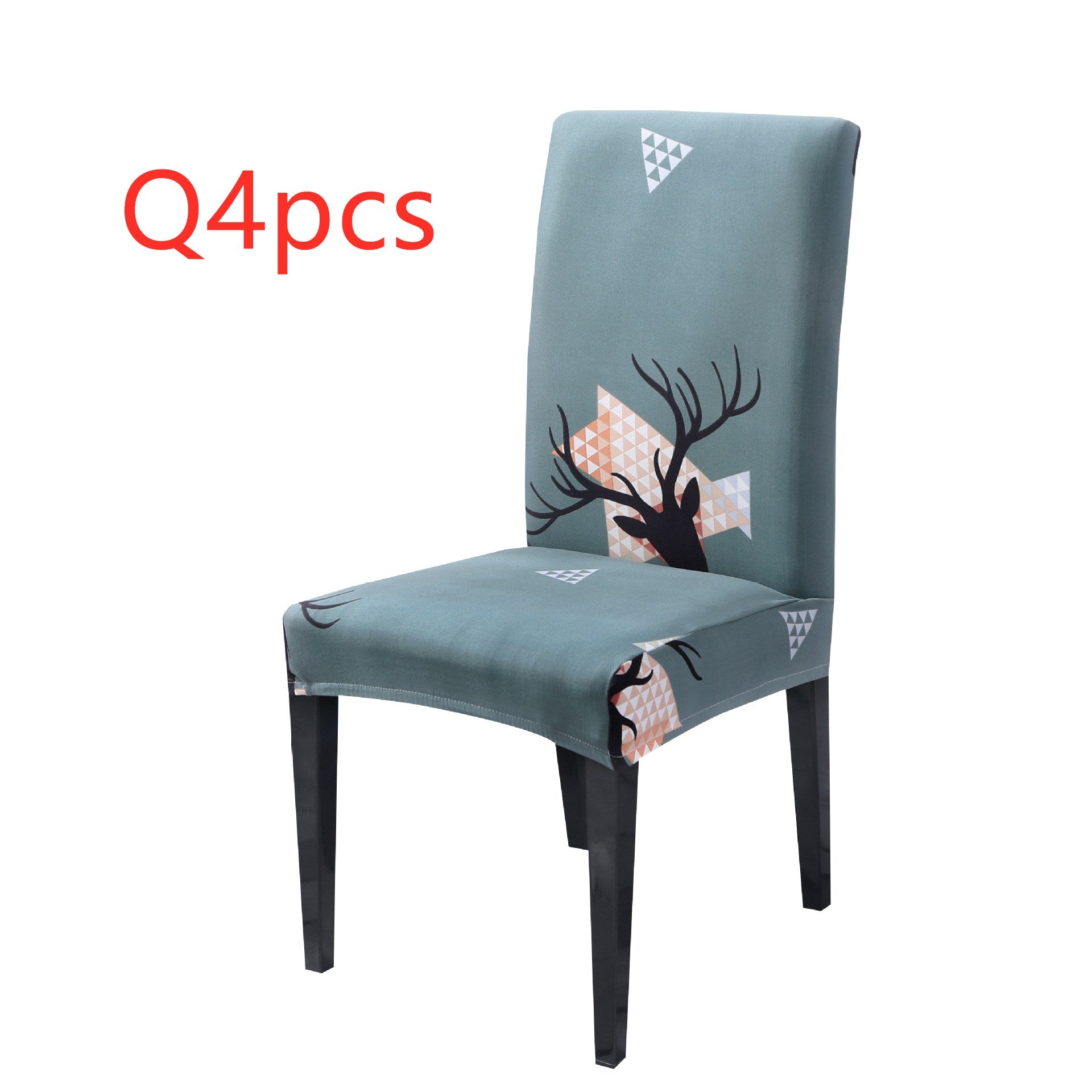 Funda elástica universal para silla navideña.-Christmas universal elastic chair cover