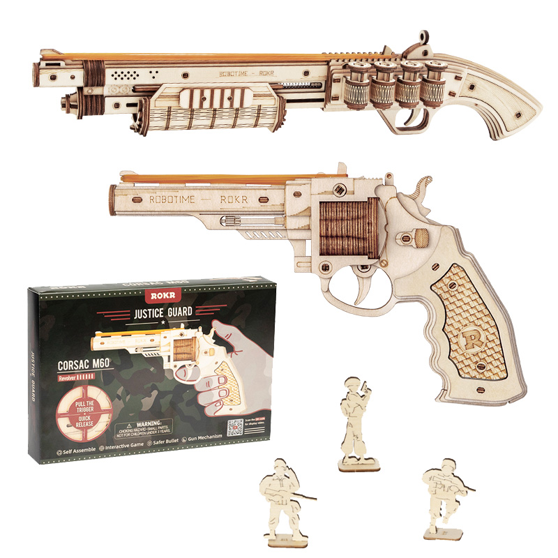 Kit de construcción de modelos de bloques de armas Robotime-Robotime Gun Blocks Model Buliding Kit