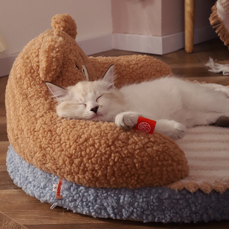 Cama para mascotas de invierno Nido para dormir para gatos-Winter Pet Bed Cat Sleeping Nest