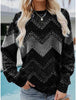 Cargar imagen en el visor de la galería, Suéter casual de manga larga con cuello redondo y estilo retro callejero-Retro Street Casual Round Neck Long Sleeve Sweater