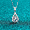 Moissanite Exquisite 925 Sterling Silver Necklace For Women