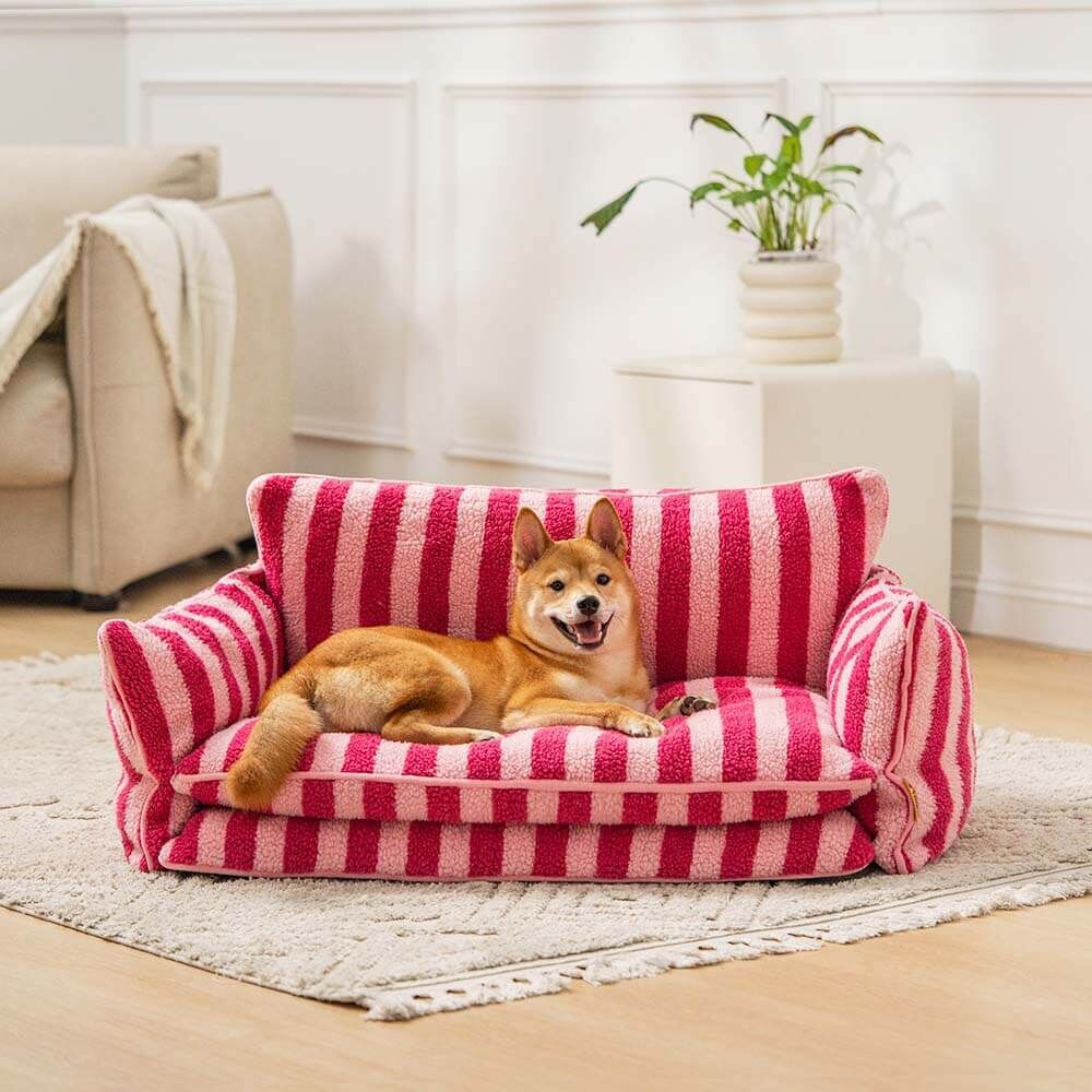 Sofa para mascotas para dormir profundo, cálido, extraíble y lavable, para invierno-Removable And Washable Winter Warm Deep Sleep Pet Sofa Kennel