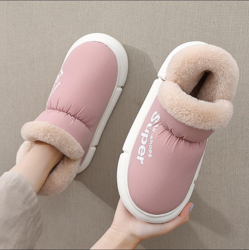 Zapatillas cálidas para casa de felpa con respaldo alto y forro polar-Warm House Shoes Plush Fleece High Back  Slippers