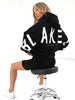 Sudadera con capucha estampada para mujer-Women's Printed Thickening Fleece  Hooded Sweater