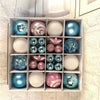 Caja de 42 globos decorativos navideños-Christmas Tree Decorations Pendant Color Glossy Christmas Ball 42 pcs