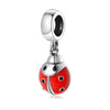 Snail Seven Star Ladybird Lovely Insect Glue Drip Bead Pendant S925 Sterling Silver Bead Diy Accessories