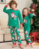 Conjuntos de Pijamas Navideños familiares a juego-Christmas Pajamas For Family Matching Family Christmas PJs Sets Santa Claus Printed Top Sleepwear