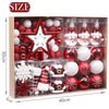 Cargar imagen en el visor de la galería, Caja de 70 globos para arbol de Navidad-Colorful Balls Christmas Tree Decoration Ornaments Dress Up Suit 70 pcs