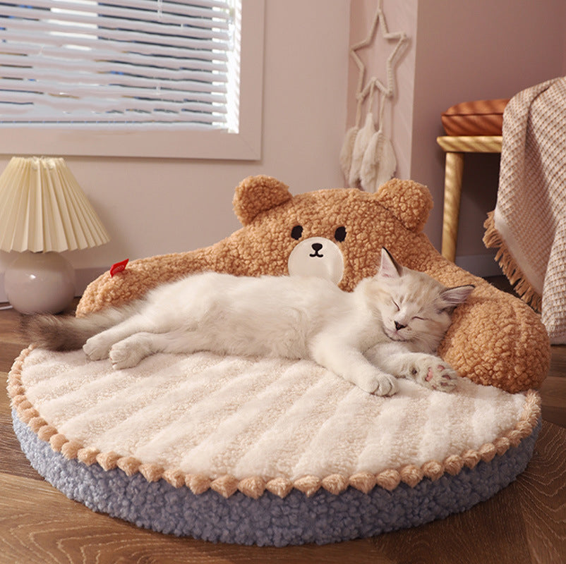 Cama para mascotas de invierno Nido para dormir para gatos-Winter Pet Bed Cat Sleeping Nest