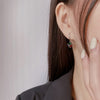 Cargar imagen en el visor de la galería, Pendientes largos de aguja de plata 925 con borla de circón artificial-925 Silver Needle Long Earrings Feminine Artificial Zircon Tassel Earrings