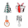 Gift Box Christmas Tree S925 Sterling Silver Drip Gel Beads Pendant Women's Diy Accessories