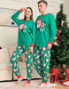 Conjuntos de Pijamas Navideños familiares a juego-Christmas Pajamas For Family Matching Family Christmas PJs Sets Santa Claus Printed Top Sleepwear
