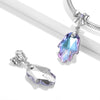 Cargar imagen en el visor de la galería, Purple Light Fatima&#39;s Hand Crystal 925 Sterling Silver Bow Necklace Bracelet Diy Pendant