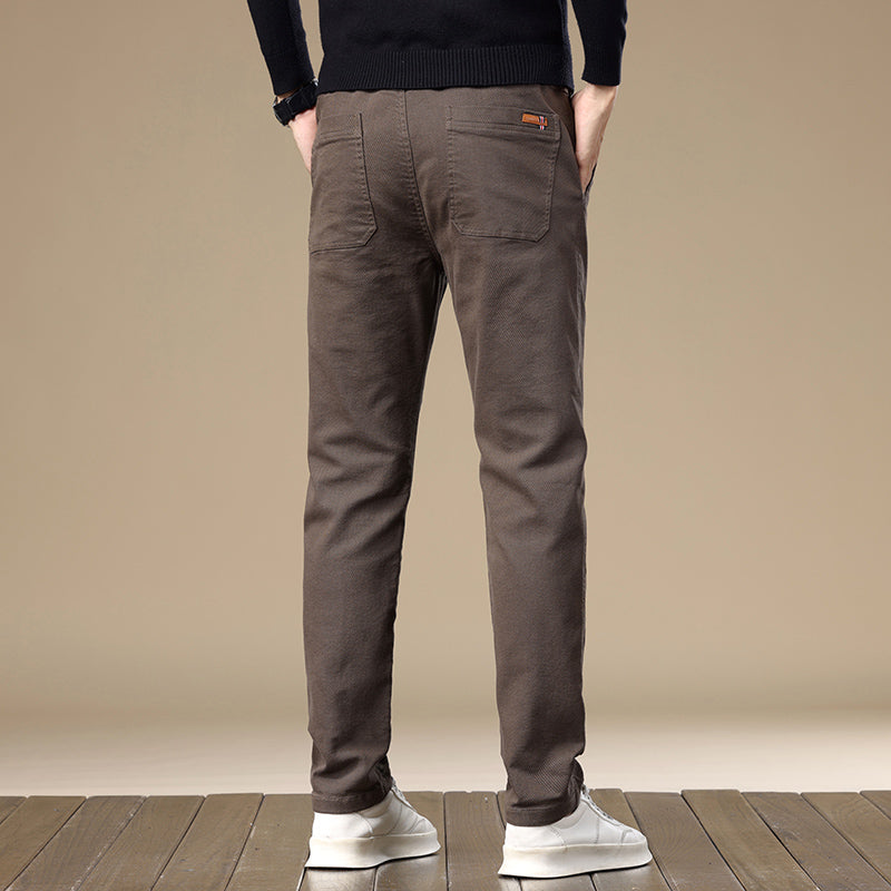 Pantalones largos informales ajustados-Slim Fit  Casual Long Pants