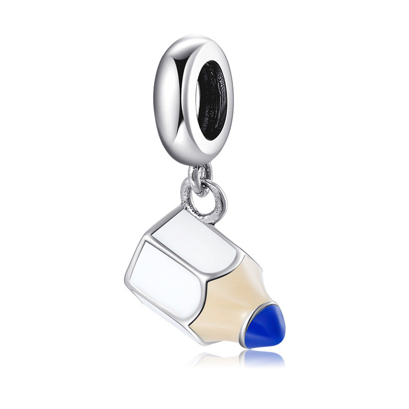 Cuentas de Plata de Ley 925-925 Sterling Silver Drop Glue Pendant Beads Are Applicable To Pan's Necklace Bracelet Diy Accessories