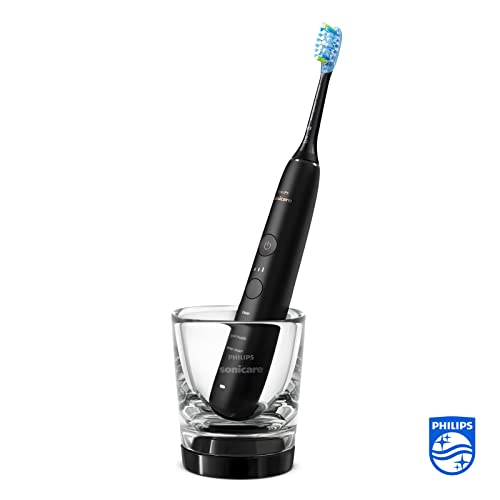 Philips Sonicare DiamondClean Serie 9000 - Pack doble de cepillos de dientes eléctricos sónicos, dientes y encías más limpias, conectados con App, en negro (modelo HX9914/63)