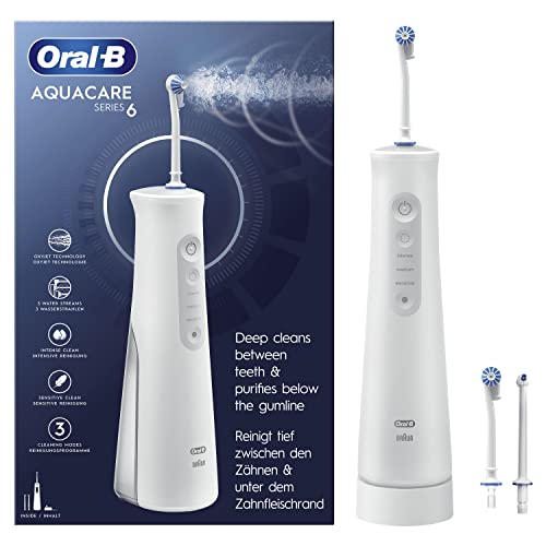 Oral-B Aquacare Pro-Expert Irrigador Dental Inalámbrico Con Tecnología Oxyjet,