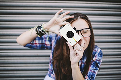 Polaroid Snap Touch - Cámara digital con impresión instantánea y pantalla LCD con tecnología Zero Zink, blanco