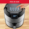 Moulinex Easy Fry Deluxe  - Freidora de Aire Sin Aceite, Revestimiento Antiadherente, Pantalla Digital Táctil, 8 Programas de Cocinado, Comidas Sanas, App 125 recetas,